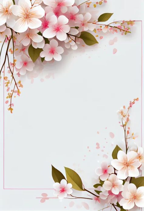 Pink Flower Background Design, Floral Border Design Frames, Flower Frame Background, Pink Flower Border, Flower Frame Design, Pink Flower Background, Flower Border Design, Flower Photo Frame, Image Flower