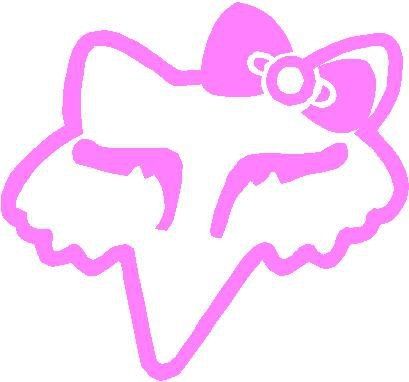 Fox Racing Tattoos, Pink Skull Wallpaper, Girly Fox, Unicorn Outline, Fox Decal, Fox Racing Logo, Stickers Cricut, Denim And Pearls, Horse Stencil