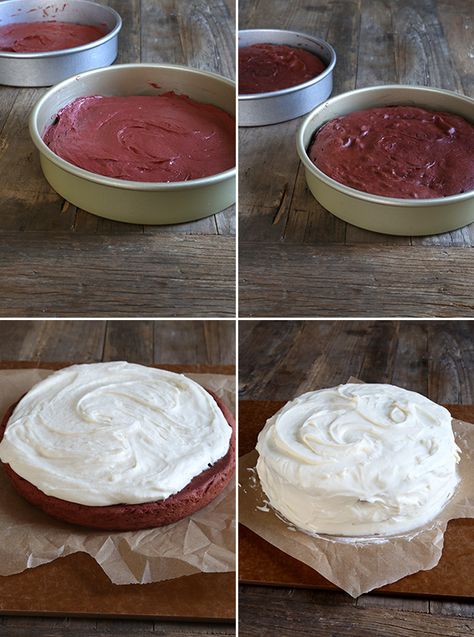 Classic Gluten Free Red Velvet Cake | Great gluten free recipes for every occasion. Gluten Free Red Velvet Cake, Gluten Free Red Velvet, Gluten Free On A Shoestring, Cake Step By Step, Gf Food, Red Cake, Free Birthday, Cake With Cream Cheese, Gluten Free Cakes