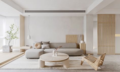 Muji Interior Design, Muji Interior, Japandi Living Room, Japandi Living, Beige Living Rooms, Wood Interior Design, Japandi Interior, Interior Minimalista, Custom Furniture Design