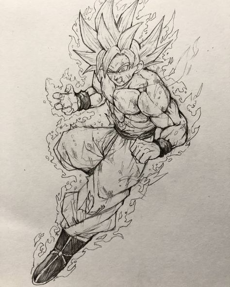 Goku Art, Dbz Drawings, Dragon Ball Z Iphone Wallpaper, Goku Drawing, Dragon Ball Tattoo, Naruto Sketch Drawing, Ultra Instinct, Dragon Ball Painting, Dragon Ball Art Goku