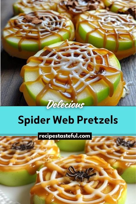 Spider Web Pretzels are a fun and festive Halloween treat that combines crunchy pretzel sticks with a sweet and creamy chocolate web design. These treats are perfect for Halloween parties or as a creative snack for the spooky season. Chocolate Spiders, Halloween Pretzels, Halloween Food Appetizers, Spooky Snacks, Halloween Snack, Easy Halloween Party, Halloween Party Snacks, Creative Snacks, Halloween Treats Easy