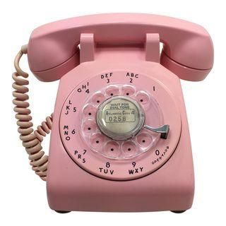 Pink 1964 Date Matched Rotary Dial Desk Phone Pink Telephone, Old Cell Phones, Aesthetic Objects, Cool Tech Gadgets Electronics, Rotary Phone, Pink Phone, Retro Phone, Vintage Phones, Pink Home Decor