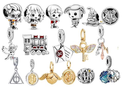 Harry Potter Pandora Charms, Harry Potter Pandora Bracelet, Charms Pandora Disney, Miffy Cute, Harry Potter Charm Bracelet, Pandora Harry Potter, Pandora Bracelet Charms Ideas, Pandora Charms Disney, Harry Potter Charms