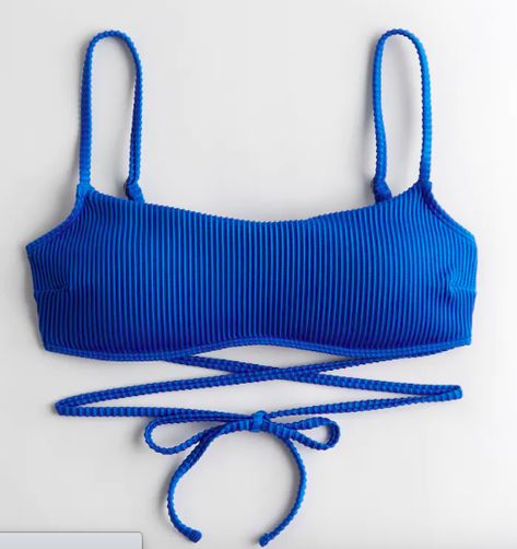 Hollister Swimwear, Hollister Bikinis, Swimsuit Inspo, Summer Swim Suits, Cute Swimsuits, Cute Bikinis, Swimsuit Tops, Bright Blue