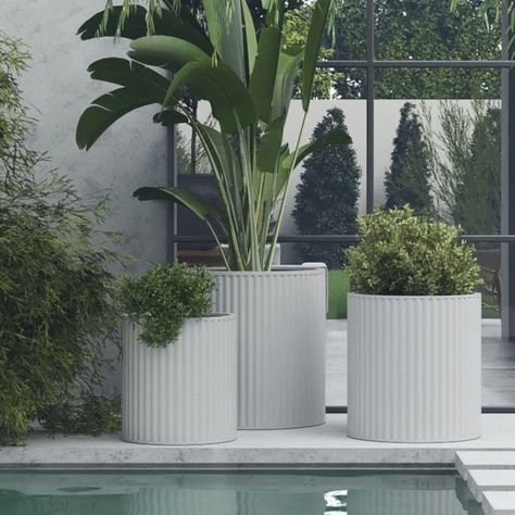 Pots Planters & Baskets | Horgans Trade Wall Planters Outdoor, Glass Fiber Reinforced Concrete, Small Planters, Luxury Garden, Modern Planters, Small Planter, Large Planters, Backyard Makeover, Reinforced Concrete