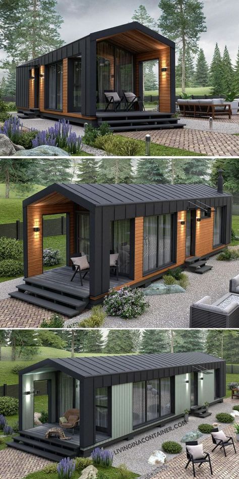 Container Chic: Redefining Home Design Container Small House, Small Shipping Container Homes, Small Container House, Prefab Outdoor Kitchen, Whimsigothic Home, Wallpaper Farmhouse, Aesthetic Farmhouse, Winter House Exterior, Home Farmhouse Decor