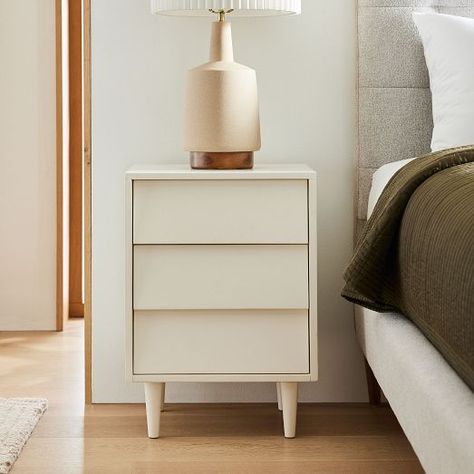 11"-20" Nightstands | West Elm Target Nightstand, West Elm Nightstand, Nightstand White, West Elm Kids, 5 Drawer Dresser, Stylish Curtains, Dovetail Joinery, Bedroom Essentials, White Nightstand