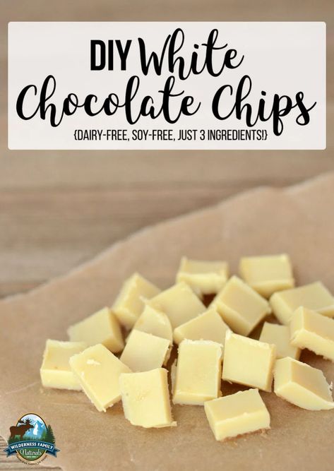 Diy White Chocolate, Natural Sweets, Recipes 3 Ingredients, White Chocolate Chips Recipes, Dairy Free White Chocolate, Sugar Free White Chocolate, Soy Allergy, White Chocolate Recipes, Aip Desserts