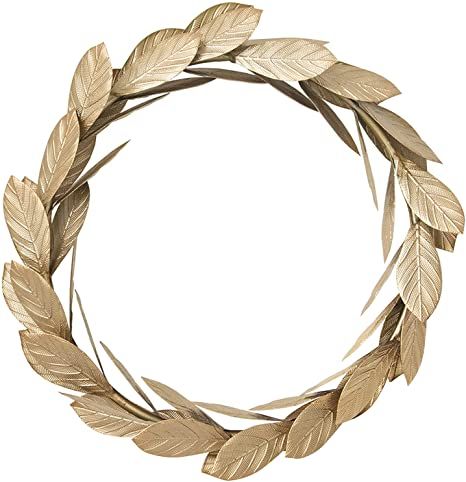 Amazon.com: Gold Leaves Metal Wreath Wall Decor for Front Door,12 inch Door Wreath for Christmas,Window,Wedding,Party Decoration : Home & Kitchen Large Christmas Wreath, Wreath For Christmas, Christmas Wedding Decorations, Minimalist Christmas Decor, Wreath Wall Decor, Gold Wreath, Wall Wreath, Christmas Wall Hangings, Wreath Hanger