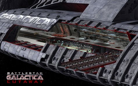 Battlestar Galactica Ship, Battlestar Galactica 1978, Spaceship Interior, Starship Design, Sci Fi Ships, Battle Star, Spaceship Concept, Stargate Atlantis, Space Ships