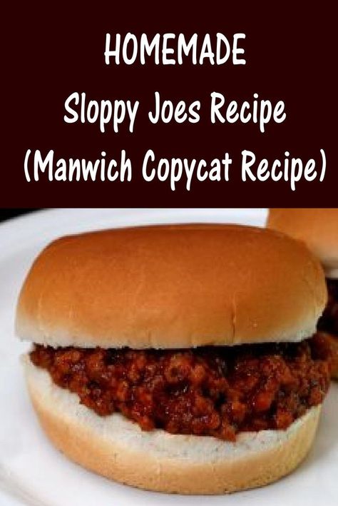 Copycat Manwich Recipe, Sloppy Joes Sauce, Homemade Manwich, Manwich Recipe, Homemade Sloppy Joes Recipe, Vegetarian Sloppy Joes, Homemade Sloppy Joe Sauce, Slow Cooker Sloppy Joes, Sloppy Joe Recipe Easy