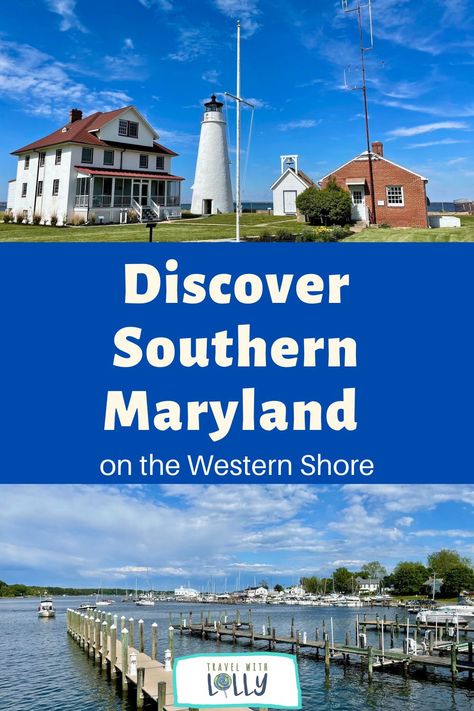 The western shore of southern Maryland has amazing history including Historic St. Mary's City. Plus you can visit lighthouses, hunt for fossils on a beach, go hiking, and dig into some great food. Use this detailed guide to help plan your visit! #southernmd #lighthouses #stmaryscity #fossilhunting Maryland Travel, Southern Maryland, St George Island, Fossil Hunting, Lighthouse Keeper, Potomac River, Living Museum, Eastern Shore, Go Hiking