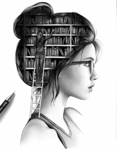 Book Silhouette, Drawing Faces, Girly Drawings, Dark Art Drawings, 웃긴 사진, Pencil Art Drawings, Animal Tattoos, Girly Art, Pencil Art