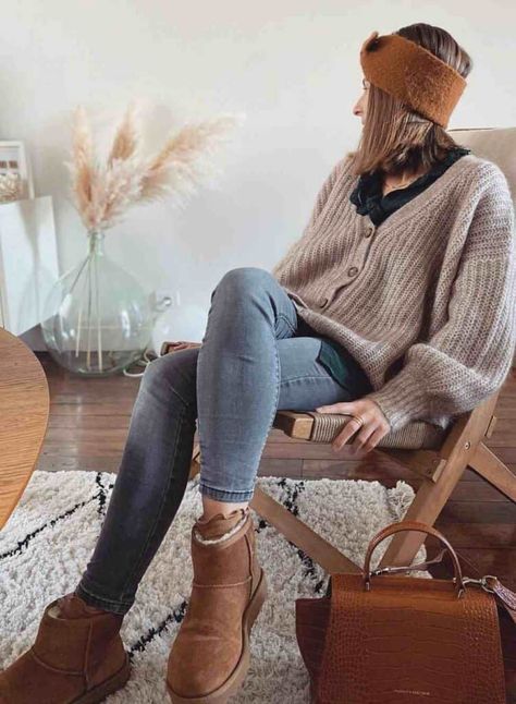 Ugg short boots outfit