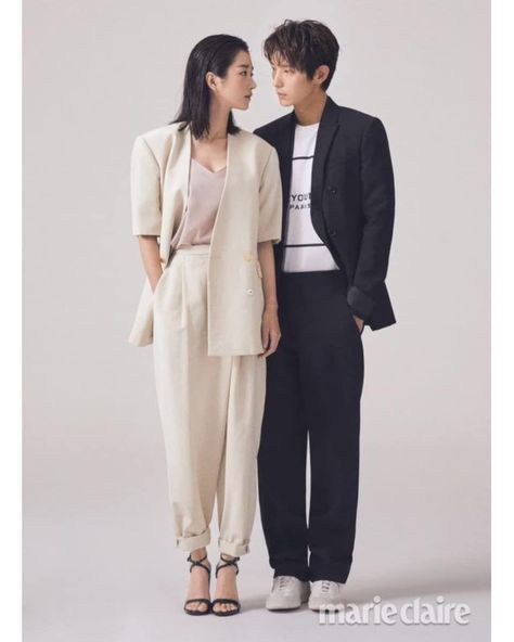 Mode Poses, Seo Ye Ji, Asian Couple, Ye Ji, Marie Claire Magazine, Lee Joon Gi, Pre Wedding Poses, Shotting Photo, Joon Gi