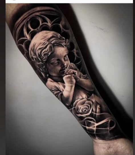 Angels Tattoo For Women, Tattoo Sleeve Men Arm, Religous Tattoo, Tattoos Angel, Angel Tattoo For Women, Guardian Angel Tattoo Designs, Half Sleeve Tattoos Sketches, Cover Up Tattoos For Women, Heaven Tattoos