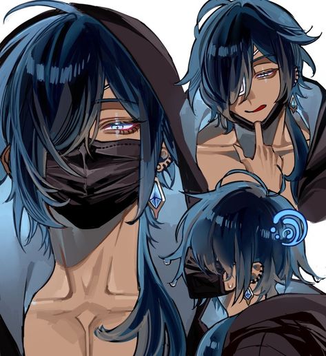 Drawn Mask, Mask Drawing, Anime Drawings Boy, Fanarts Anime, Handsome Anime Guys, Ship Art, Handsome Anime, Face Drawing, Aesthetic Anime