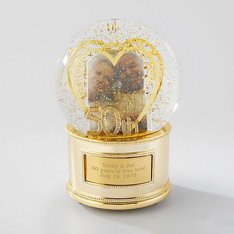 50th Wedding Anniversary Decorations, Anniversay Gifts, Globe Gift, Snow Globe Christmas, 50th Wedding Anniversary Party, 50 Wedding Anniversary Gifts, Musical Snow Globes, 50th Anniversary Celebration, 1st Wedding Anniversary