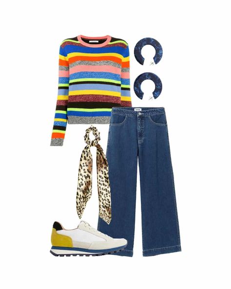 The edit... how to wear striped jumpers | Fashion | The Guardian Jumper Outfits, Jumper Ideas, Striped Sweater Outfit, Suit Pin, Bright Stripes, Boiler Suit, Yellow Stripes, Body Suit, Spring Wardrobe