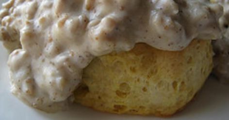 Spicy Sausage Gravy & Biscuits Spicy Sausage Gravy, Chocolate Gravy And Biscuits, Breakfast Ideas Savory, Gravy Biscuits, Gravy And Biscuits, Sausage Gravy And Biscuits, Chocolate Gravy, Biscuits Gravy, Sausage Gravy Recipe