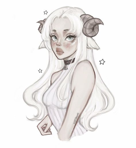 Alien Drawings, Alien Character, Alien Girl, Pretty Drawings, Beautiful Drawings, Cute Art Styles, Sketchbook Art Inspiration, White Hair, Cartoon Art Styles