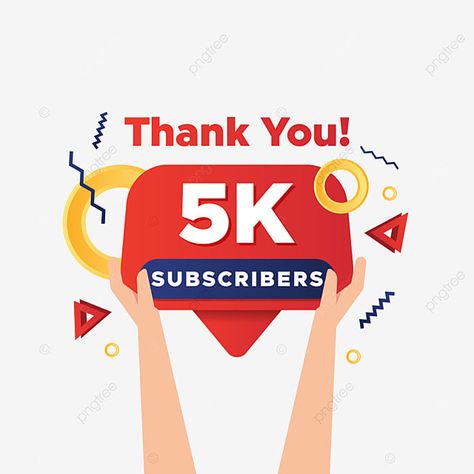 5k Subscribers Thank You Youtube, 5k Youtube Subscribers, 5k Subscribers Thank You, 5k Followers Thanks Instagram, 5k Followers Background, 5k Subscribers Youtube, Followers Background, 5k Subscribers, Hands Vector