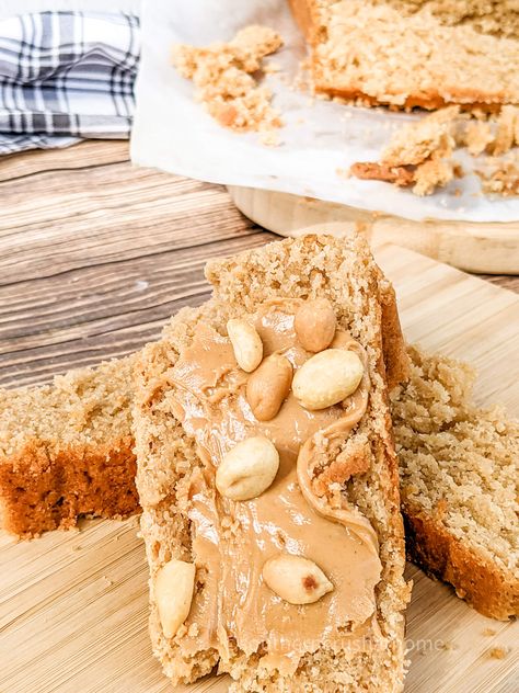 Best Peanut Butter Bread Recipe Peanut Butter Bread Recipe, Butter Bread Recipe, Peanut Butter Bread, Butter Bread, Banana Cake Recipe, Simple Breakfast, Best Peanut Butter, Healthy Peanut Butter, Peanut Butter Chips