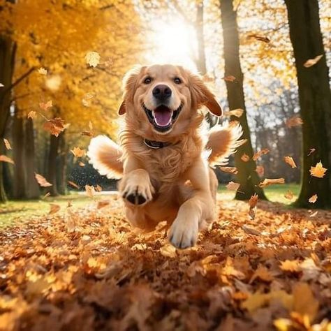 Fall Dog Photos, Cute Golden Retriever Puppy, Perros Golden Retriever, Dogs Labrador, Dog Foto, Dogs Photos, Chien Golden Retriever, Cute Golden Retriever, Dogs Photography