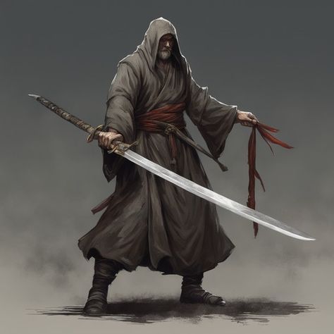 Dnd Champion, Way Of Mercy Monk Dnd, Dragon Monk, Kensei Monk, Monk Armor Dnd, Fantasy Monk Art, Dnd Monk Male, Monk Art Dnd, Monk Rpg