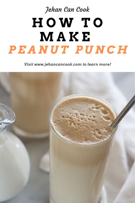 Caribbean Peanut Punch is a great way to enjoy @Milk. #ad #Realmilkmoment #lovewhatsreal Peanut Punch Recipe Trinidad, Peanut Punch Jamaican, Peanut Punch Recipe, Caribbean Meals, Jamaican Drinks, Guyana Food, Peanut Punch, Guyanese Food, Trinidad Food