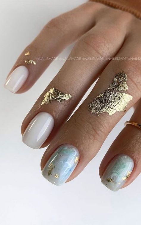 50+ Cute Short Nail Designs That Are Practical For Everyday Wear Chic Nail Designs, April Nails, Cute Short Nails, Milky Nails, Short Nail Designs, Homecoming Nails, Minimalist Nails, Chic Nails, Nail Art Tutorial