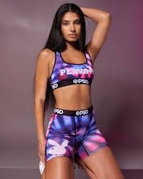 Ethika Womens Outfit Baddie, Ethika Womens Outfit, Hooters Uniform, Womens Boxer Briefs, Womens Boxer, Quad Stretch, Womens Outfit, Stretch Mesh Fabric, Printed Sports Bra