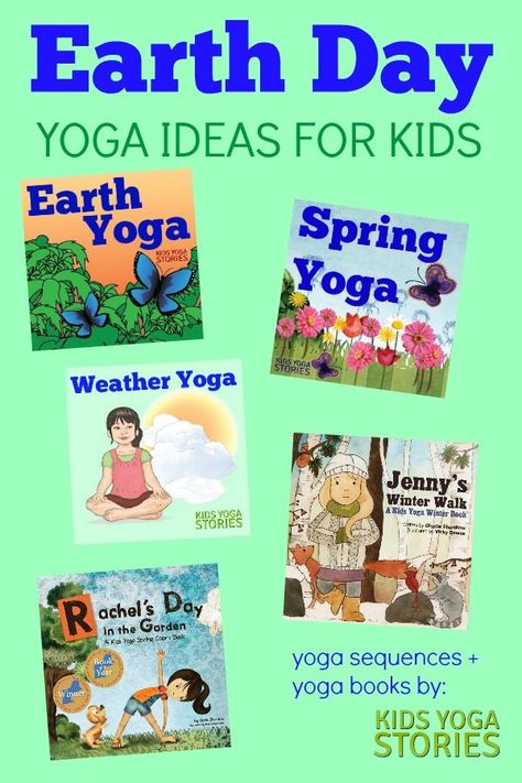 Earth Day Ideas for Kids Yoga, including yoga sequences and yoga books for kids | Kids Yoga Stories Earth Day Yoga, Earth Day Ideas, Yoga Poses For Kids, Yoga Kids, Childrens Yoga, Yoga Story, Kids Yoga Poses, Earth Day Crafts, Yoga Books