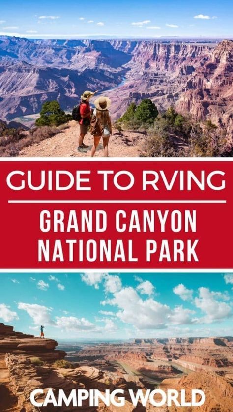 Of all the national parks out there, Grand Canyon National Park is the second most visited national park. It’s really no wonder, as it’s one of America’s most distinguishable landmarks and filled not only with natural beauty and wonder, but rich history. This year, 2019, is the park’s 100th birthday, so it’s a great time to visit and celebrate its majesty. Here is our guide to RVing Grand Canyon National Park. #grandcanyon #nationalpark #rvtips #rving #rving #rvlife #camping Grand Canyon Camping, Grand Canyon Railway, Trip To Grand Canyon, Rv Trip, National Park Camping, Rv Parks And Campgrounds, Camping Guide, Camping Area, 100th Birthday