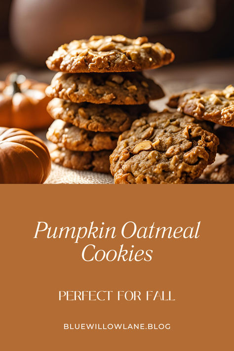 The perfect fall snack with these Healthy Pumpkin Oatmeal Cookies! Bursting with pumpkin flavor and made with wholesome ingredients, these chewy cookies are packed with fiber and nutrients. Easy to make and kid-approved, they’re a great addition to your family’s snack time or breakfast. Try this delightful recipe today and enjoy a guilt-free treat that everyone will love! 🍂🎃 #HealthyBaking #PumpkinCookies #FallRecipes #OatmealCookies #FallBaking Soft And Chewy Pumpkin Oatmeal Cookies, Healthy Pumpkin Oatmeal, Pumpkin Oatmeal Cookies, Healthy Oatmeal Cookies, Chewy Cookies, Fall Snacks, Pumpkin Oatmeal, Oatmeal Cookie Recipes, Pumpkin Flavor