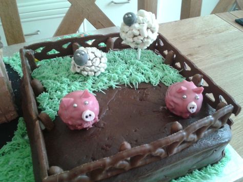 Pen Cake, My Birthday Cake, Pig Pen, Cool Birthday Cakes, Birthday Fun, The Thing, My Birthday, Looking Forward, Decorative Tray