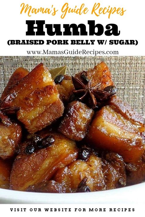 HUMBA (BRAISED PORK BELLY W/ SUGAR) Humba Recipe Pork, Philapino Recipes, Humba Recipe, Pork Belly Recipes Easy, Filipino Pork Recipes, Pork Belly Recipes Crispy, Philippine Food, Easy Filipino Recipes, Philippine Cuisine