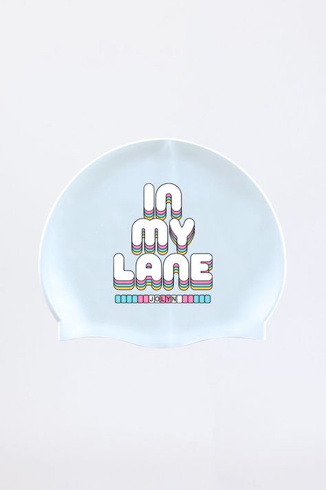 My Lane Swim Cap, Swim Caps, Exclusive Designs, Goggles, Large Size, Final Sale, Long Hair, Swimming, Long Hair Styles