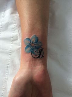 Mini Tattoos Ideas, Alzheimers Tattoo, Forget Me Not Flower Tattoo, Forget Me Not Tattoo, Plumeria Tattoo, Lost Baby, Muster Tattoos, Forget Me Not Flower, Flower Tattoo Sleeve