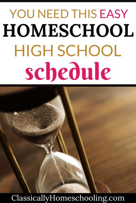 Homeschooling Teenagers, High School Schedule, Schedule School, High School Curriculum, Importance Of Time Management, School Schedule, Homeschool Schedule, Homeschool High School, School Curriculum