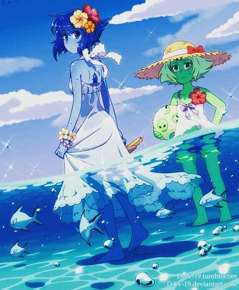 Steven Universe Lapis Lazuli Peridot Steven Universe Ships, Lapis Lazuli Steven Universe, Steven Universe Lapis, Anime Disney, Lapis And Peridot, Steven Universe Anime, Universe Images, Steven Universe Characters, Carmen Sandiego