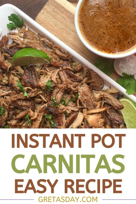 Mexican Carnitas, Instant Pot Carnitas Recipe, Instant Pot Pork Carnitas, Mexican Pork Recipes, Instant Pot Carnitas, Mexican Pulled Pork, Pork Carnitas Recipe, Pork Carnitas Slow Cooker, Tender Meat