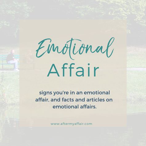 Emotional Affairs are most common with a co-worker, friends or renewing feelings for someone on facebook. What is an emotional affair and what are the signs?  This board will cover what emotional affairs are and how to stop having this type of infidelity. #gettingoveremotionalaffair #signsofemotionalaffair How To Stop Having Feelings For Someone, Emotional Affair Signs, Getting Over An Affair, Affair Quotes, Unfaithful Wife, Emotional Infidelity, Affair Recovery, Emotional Affair, Cheating Husband