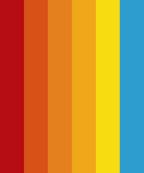 Back to the Future Color Palette Orange Hex, Toys Logo, Hexadecimal Color, Blue Names, Yellow Colour Scheme, Colors Palette, Blue Color Schemes, Blue Back, Red And Yellow