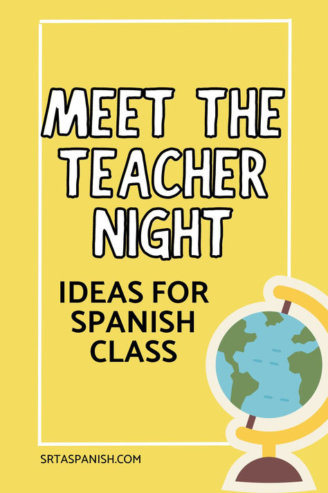 It's back to school season and many schools do an open house or meet the teacher night. If you teach middle school or high school, you might be wondering what to do during open house or back to school night. Let's talk about some options for what to do during open house for Spanish class! Spanish 1 High School, Spanish Lesson Plans High School, Open House Ideas, Parent Conferences, Meet The Teacher Night, Spanish Classroom Activities, Spanish Games, Apps For Teachers, Middle School Spanish