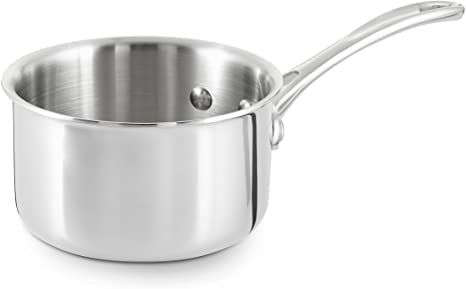 Calphalon Tri-Ply Stainless Steel 1-Quart Open Sauce Pan Best Cast Iron Skillet, Stainless Steel Pans, Sauce Pan, Fry Pan, Cookware Sets, Steel Handle, Brushed Stainless Steel, Dishwasher Safe, Sauce