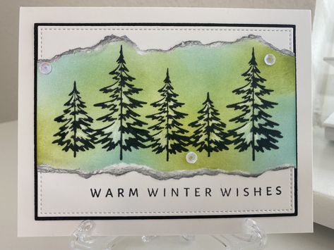 Gina K Cards, Winter Whimsy, Stamp Tv, Christmas Landscape, Gina K Designs, Gina K, Card Layouts, Cardmaking Ideas, Christmas Stamps