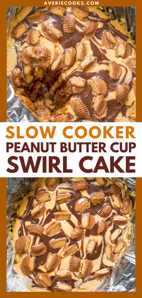 Crockpot Peanut Butter Cake, Crockpot Cakes Easy, Crockpot Fruit, Hot Fudge Peanut Butter Pie, Crockpot Cakes, Slow Cooker Dessert Recipes, Crockpot Cake Recipes, Peanut Butter Glaze, Crockpot Dessert