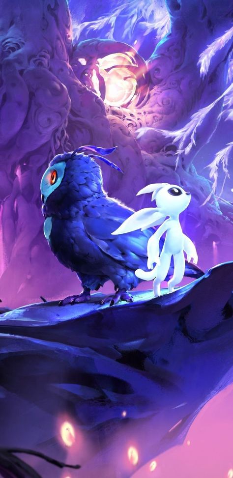 Ori Will Of The Wisps, Ori And The Blind Forest, Forest Games, Calming Patterns, Computer Wallpaper Desktop Wallpapers, Positive Mood, Vibes Wallpaper, Hd Phone Wallpapers, Forest Wallpaper